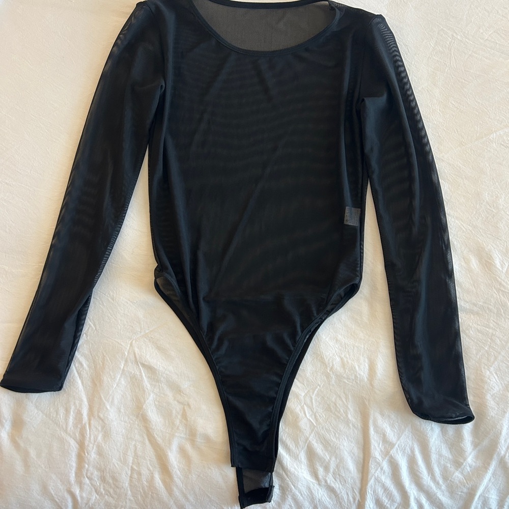 Black Mesh Women’s Bodysuit